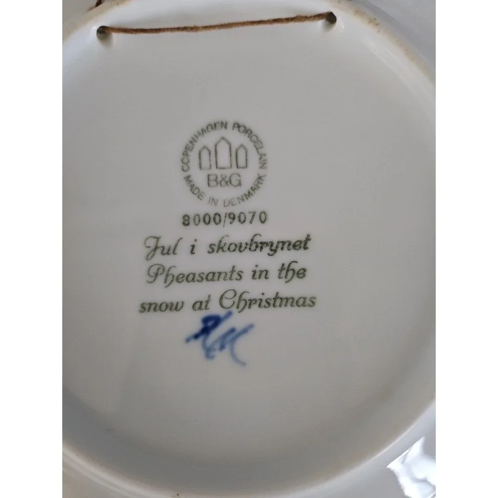 Bing Grondahl Blue & White 1970 Jule After 7